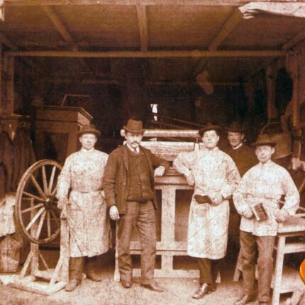 ErstesTeamfoto Loebersgasse 1890er