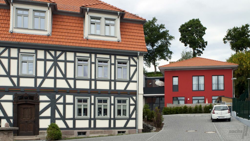 Umbau Schreinerei Fachwerk Fassadensanierung Aussenanstrich Maler Lauterbach Hessen