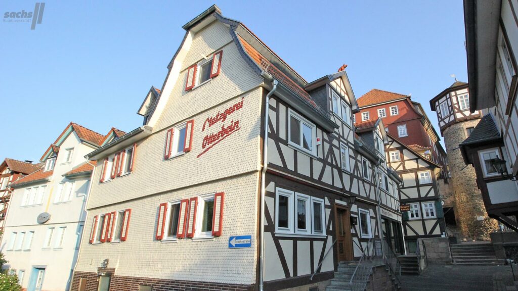 Fachwerksanierung Metzgerei Otterbein Fassadengestaltung Maler Lauterbach Hessen 5