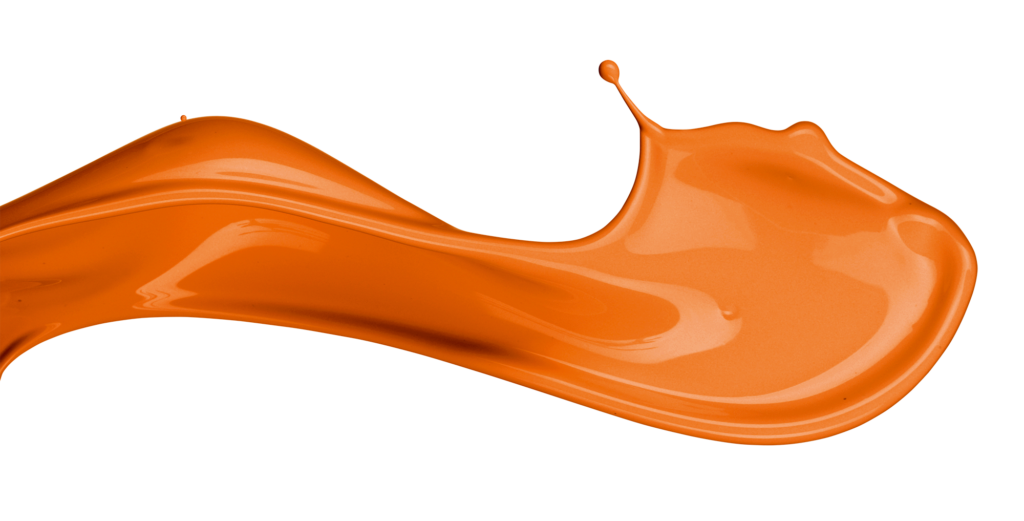 Sachs Baudekoration Farbspritzer Orange 3