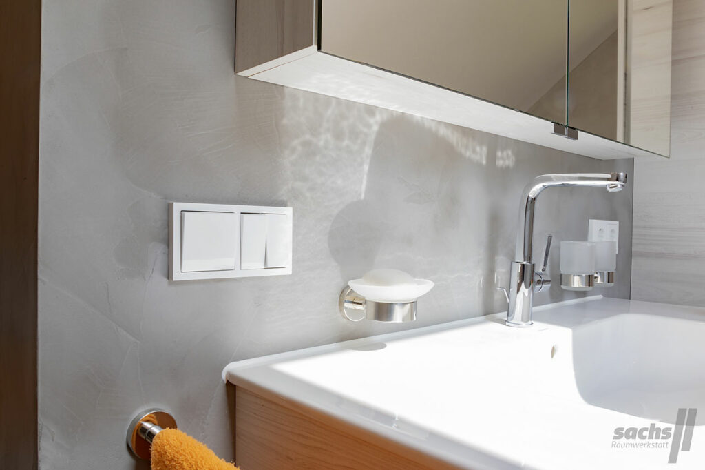 Betonoptik fugenloses Badezimmer Fulda Lauterbach Spachteltechnik 02