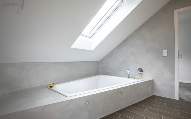 Betonoptik fugenloses Badezimmer Fulda Lauterbach Spachteltechnik 06