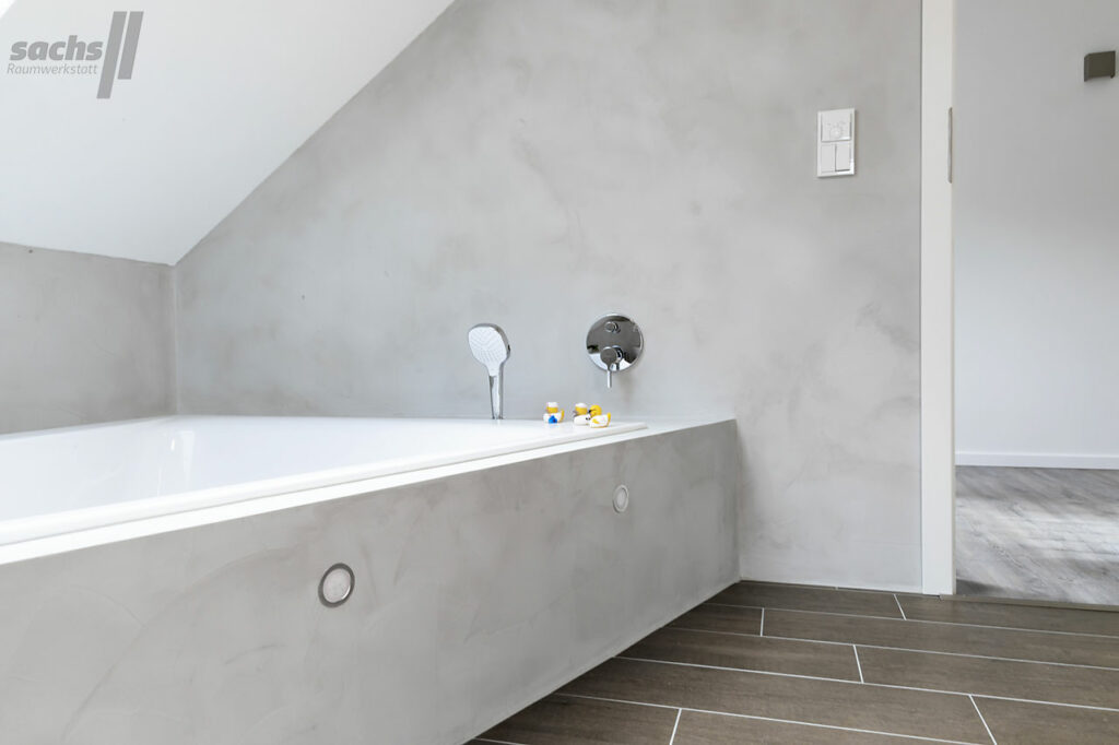 Betonoptik fugenloses Badezimmer Fulda Lauterbach Spachteltechnik 07