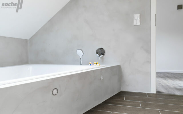 Betonoptik fugenloses Badezimmer Fulda Lauterbach Spachteltechnik 07