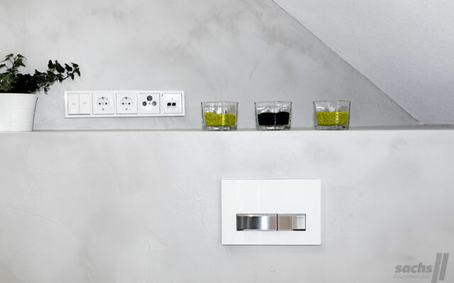 Betonoptik fugenloses Badezimmer Fulda Lauterbach Spachteltechnik 11