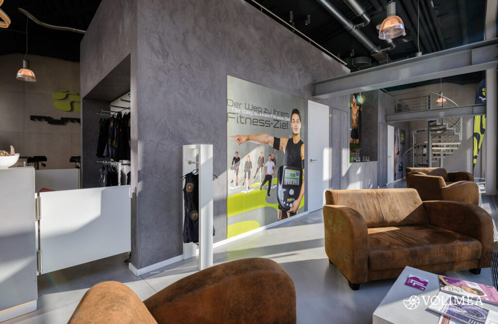 Volimea Betonoptik Mymyo Fitnessstudio 2 Maler Lauterbach